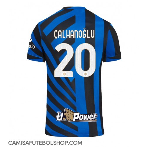 Camisa de time de futebol Inter Milan Hakan Calhanoglu #20 Replicas 1º Equipamento 2024-25 Manga Curta